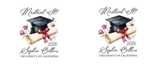 11oz Graduate Mug — Mastered It! (Red Bow)