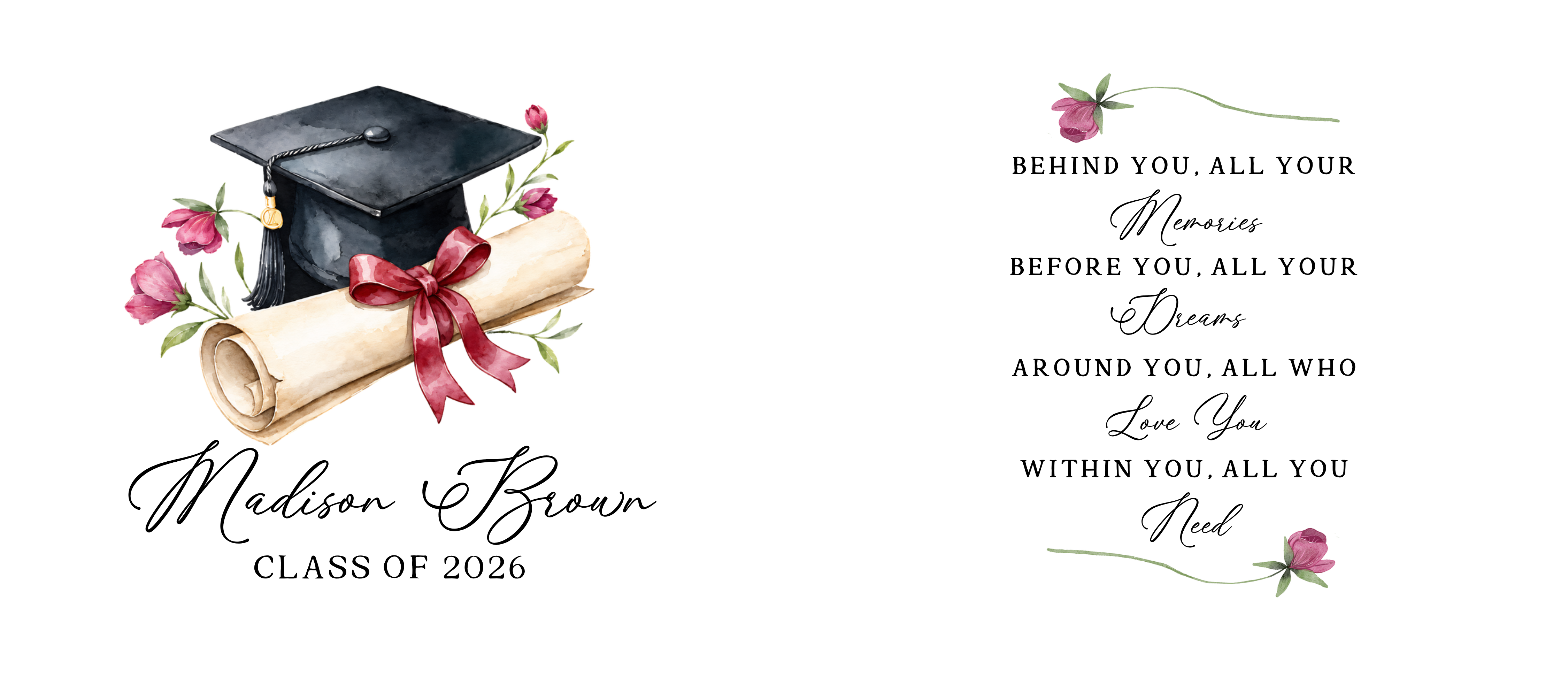 11oz Graduate Mug — Memories Poem (Diploma)
