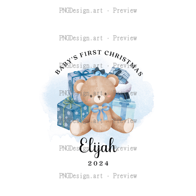 Baby Christmas Ornament 2024 15
