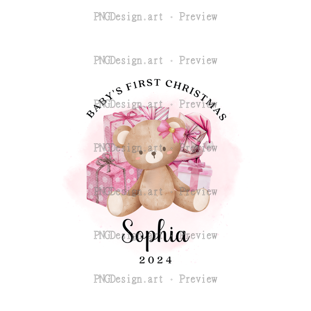 Baby Christmas Ornament 2024 16