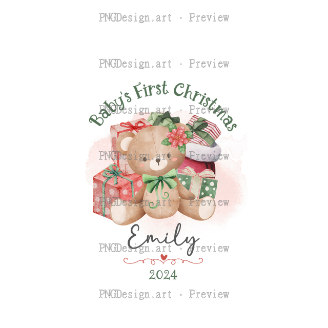 Baby Christmas Ornament 2024 24