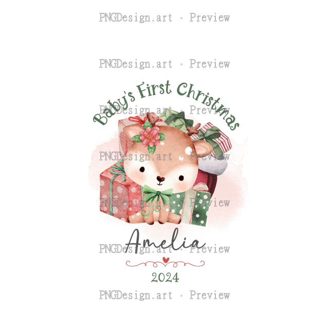 Baby Christmas Ornament 2024 26