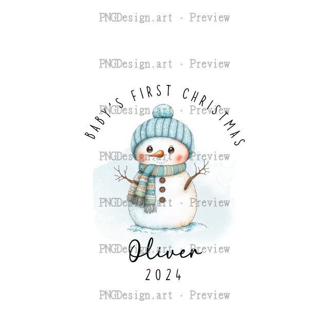 Baby Christmas Ornament 2024 32