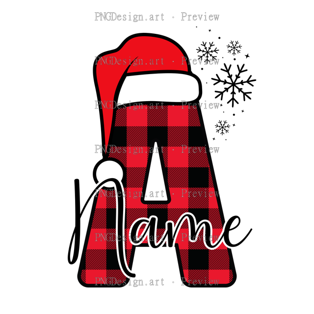 Christmas Alphabet A