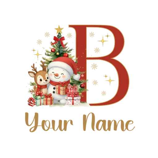 Christmas Alphabet Letter B