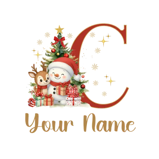 Christmas Alphabet Letter C