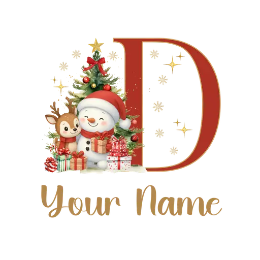 Christmas Alphabet Letter D