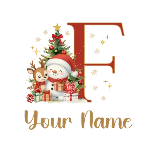 Christmas Alphabet Letter F
