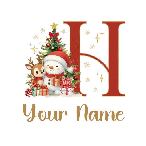 Christmas Alphabet Letter H