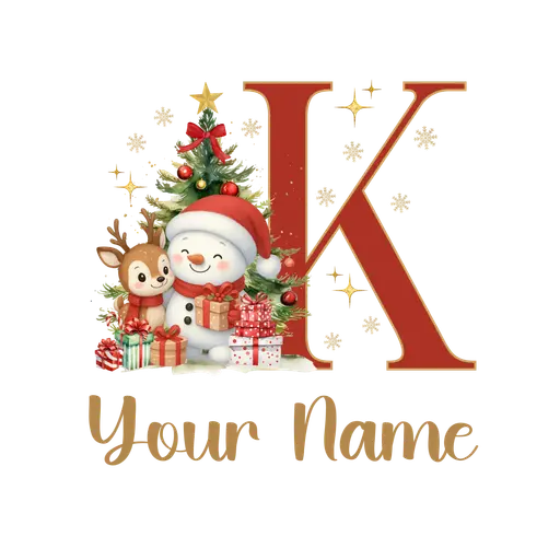 Christmas Alphabet Letter K
