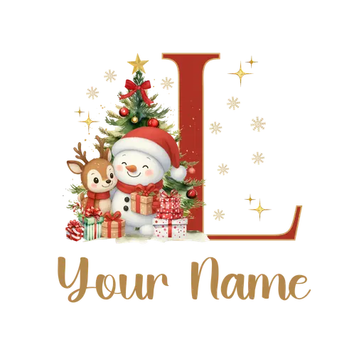Christmas Alphabet Letter L