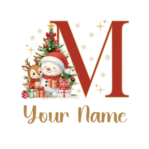 Christmas Alphabet Letter M