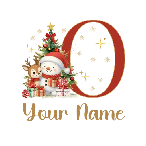 Christmas Alphabet Letter O