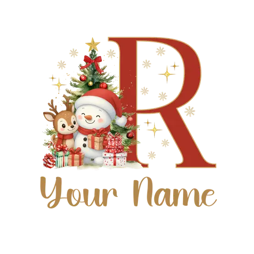 Christmas Alphabet Letter R