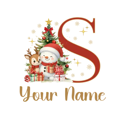 Christmas Alphabet Letter S