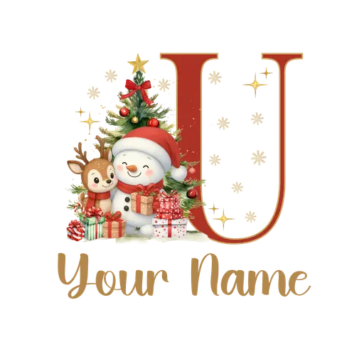 Christmas Alphabet Letter U