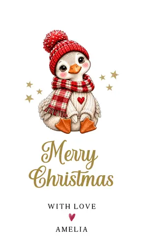 Christmas Gift Tag 2026 Goose