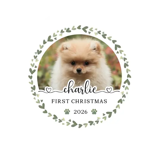 Custom Pet Photo Ornament 2026-01