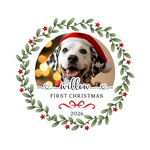 Custom Pet Photo Ornament 2026-06