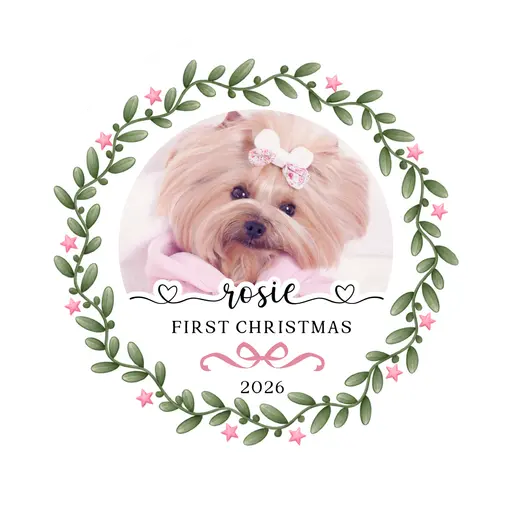 Custom Pet Photo Ornament 2026-07