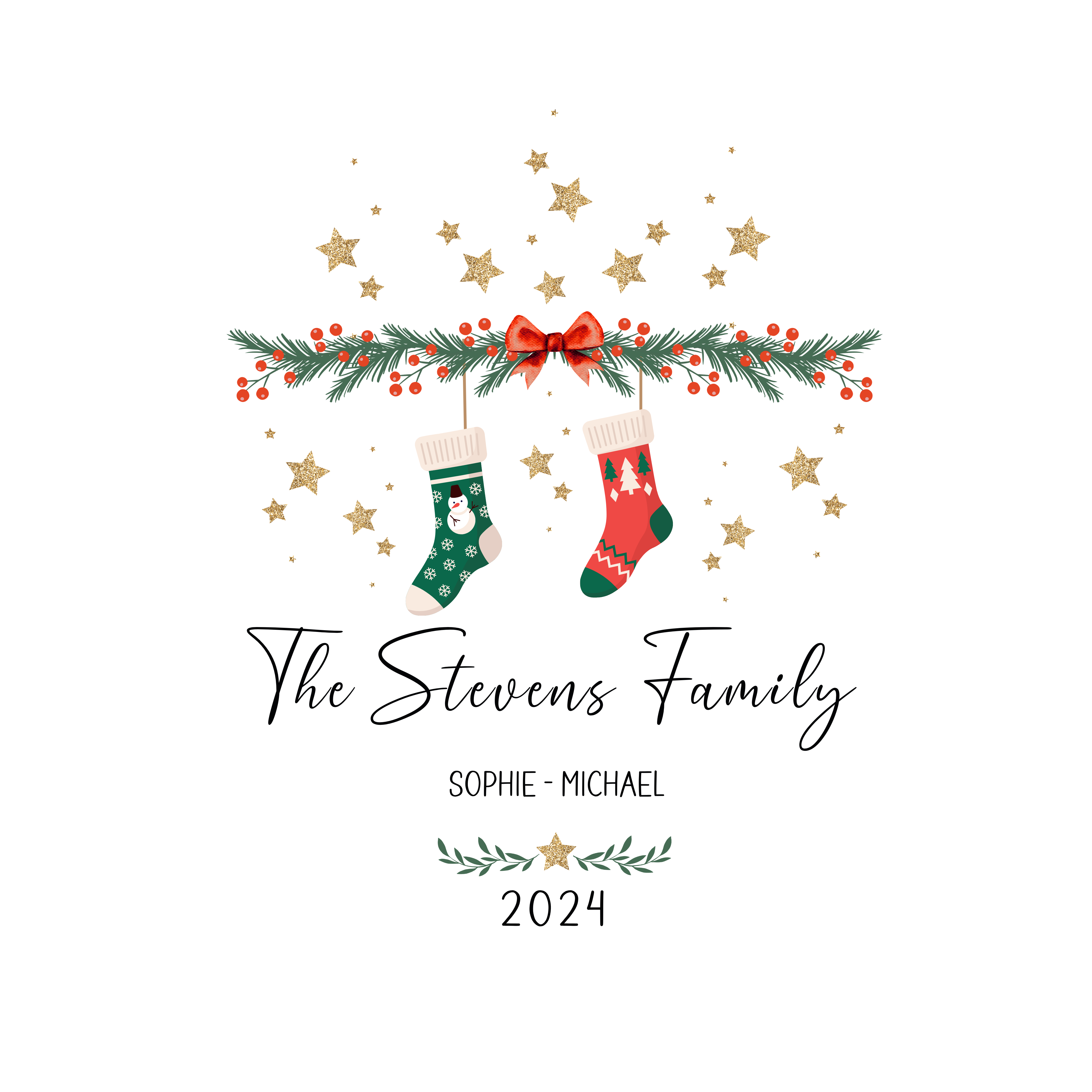 Family Christmas Stockings 2
