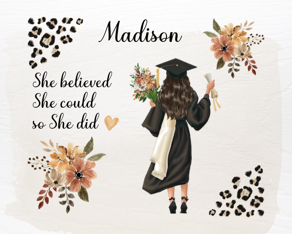 Graduation Mousepad - She Believed 1