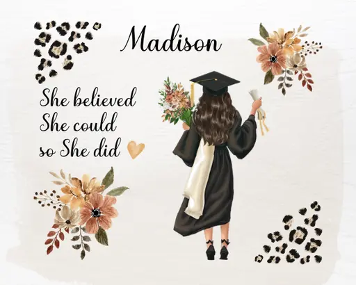 Graduation Mousepad - She Believed 1