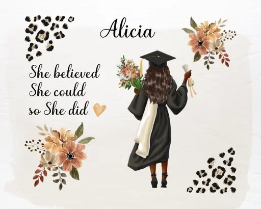 Graduation Mousepad - She Believed 2