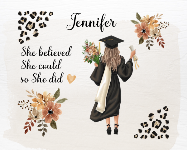 Graduation Mousepad - She Believed 3