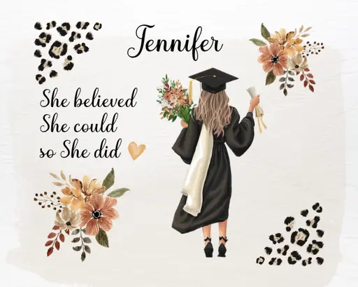 Graduation Mousepad - She Believed 3