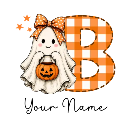 Halloween Bow Alphabet B