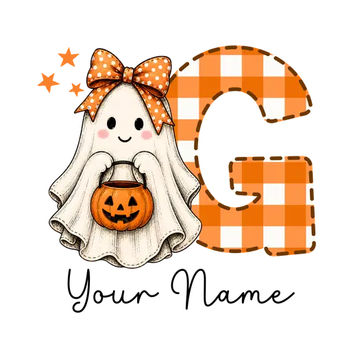Halloween Bow Alphabet G
