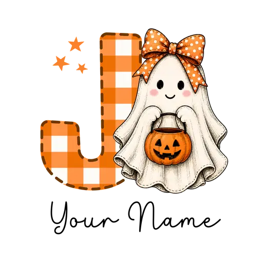Halloween Bow Alphabet J