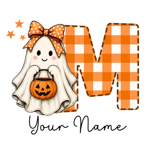 Halloween Bow Alphabet M