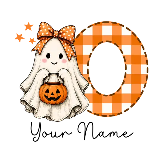 Halloween Bow Alphabet O