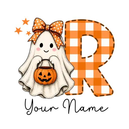 Halloween Bow Alphabet R