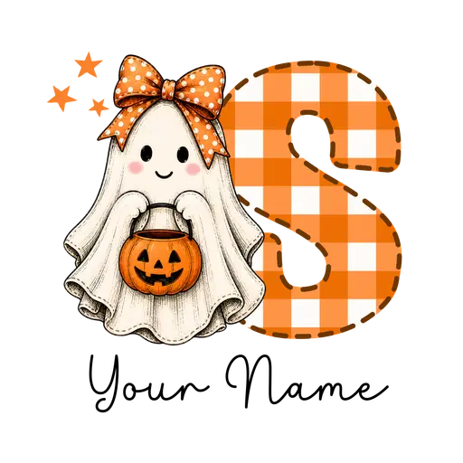 Halloween Bow Alphabet S