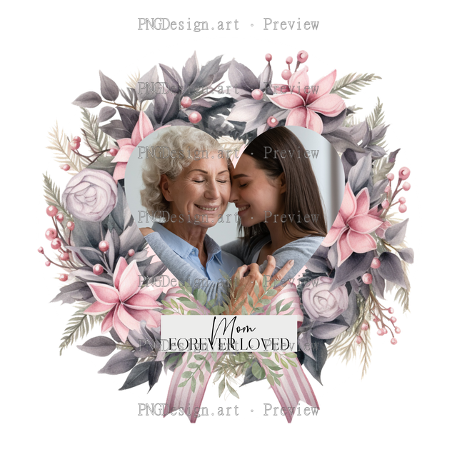 Photo Template Christmas Ornament 4 - Forever Loved