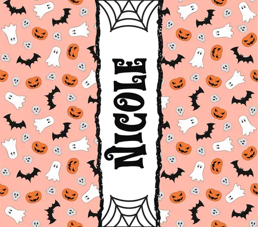 Pink Ghost Halloween Tumbler 202301