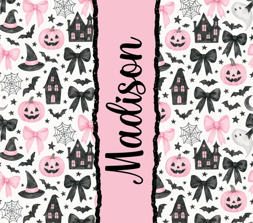 Pink Halloween Tumbler 202501