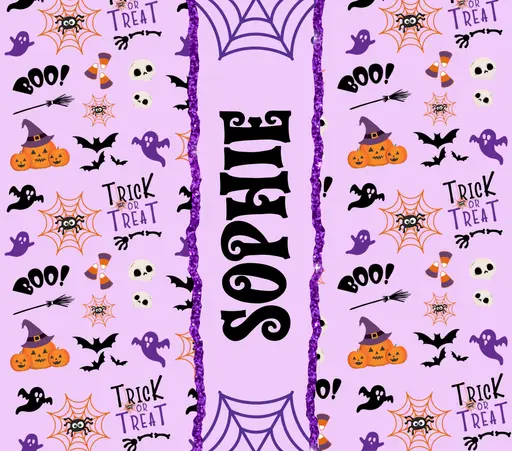 Purple Trick or Treat Tumbler 2023013